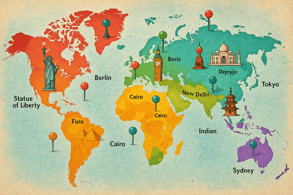 The Great Capitals & Landmarks Mashup: Test Your Geography Skills! 🌍
